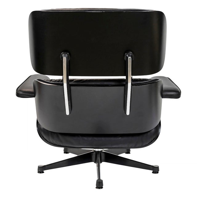 Metal Set of Vintage Lounge Chair and Ottoman by Charles & Ray Eames for Vitra, 1990s, Set of 2 For Sale - Image 7 of 16