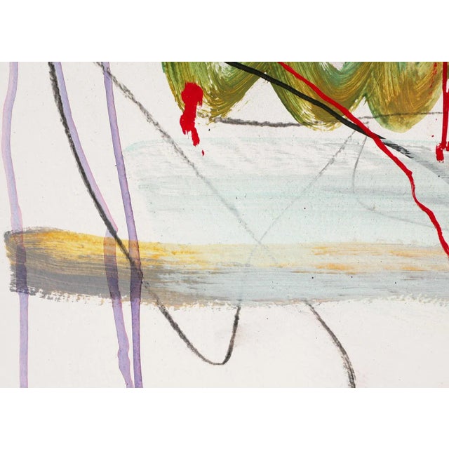 2022 "Jazz Study Volume Three" Colorful Abstract Mixed Media Painting by David Hardaker For Sale - Image 9 of 13