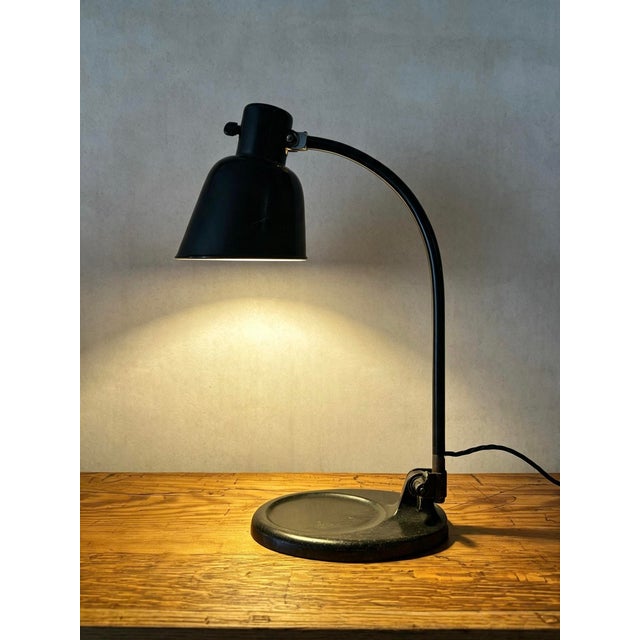 Vintage 1930s bur table lamp model matador 2768 designed by famous bauhaus designer christian dell for bur bunte & remmler...