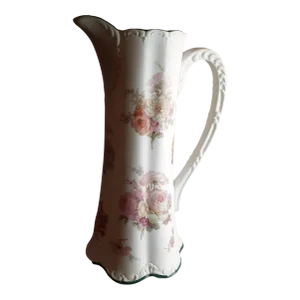 1940s Reinecke Porzellan Manufaktur Rpm Germany Floral Ewer