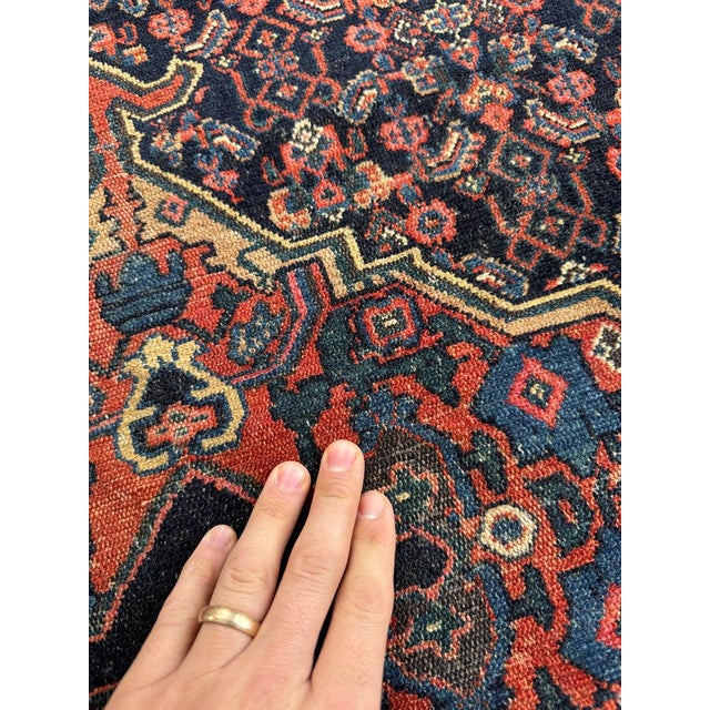 Early 20th Century Antique Persian Senneh Rug 3.7 x 4.5 For Sale - Image 5 of 8