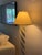 Cream 1980s Spiral Plaster Floor Lamp in the Style of Michael Taylor For Sale - Image 8 of 11