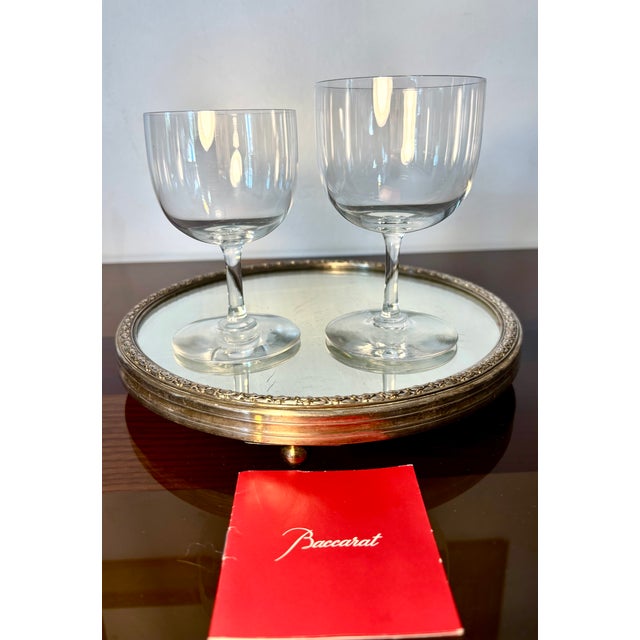 Water and Wine Glasses from Baccarat, 1890s, Set of 2 For Sale - Image 3 of 8
