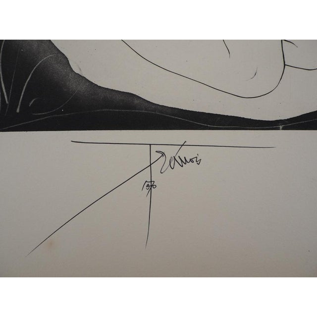 Stone Pierre-Yves Tremois, Acteon Faune et femme, Original Engraving For Sale - Image 7 of 8