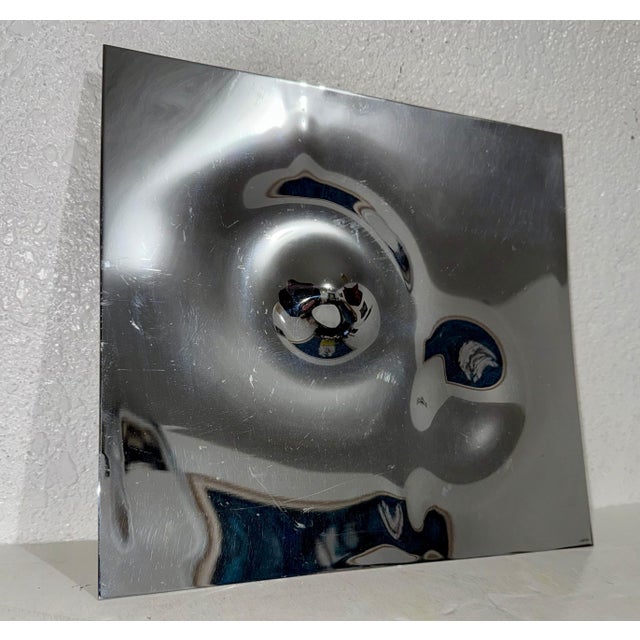 Willy Weber, Swiss Op Art Mirror Polished Metal Stainless Steel Sculpture Relief Will Weber, 1977 For Sale - Image 18 of 18