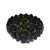 This Modernist handblown Murano smoked glass polyhedral flush mount, manufactured in Italy during the 21st century, is a...