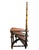 Victorian library ladder, circa 1900, of English origin and made of oak. It features spirally twisted triangular steps, a...