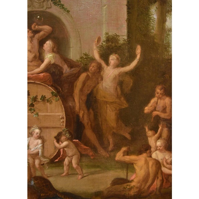 Jean Jacques Spoede, Triumph of Bacchus, 1730, Oil on Canvas, Framed For Sale - Image 8 of 15