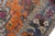 Shabby Chic 1990's Vintage Orange/Blue Wool Rug - 4'9'' X 9'11'' For Sale In New York - Image 6 of 10