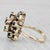 4.73ctw Blue Sapphire Diamond Cluster Ring 14k Yellow Gold Size 7 Cocktail For Sale In Greensboro - Image 6 of 8