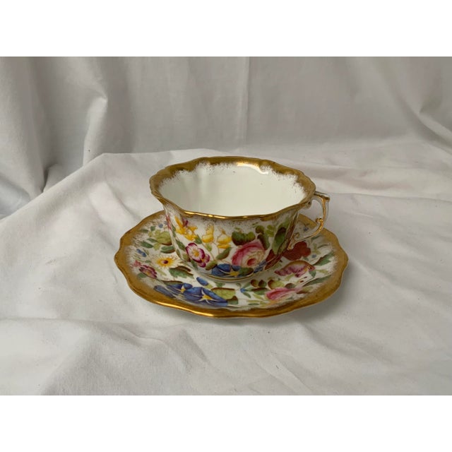Hammersley 1930s Hammersley Queen Anne Cup & Saucer Set- 2 Pieces For Sale - Image 4 of 4