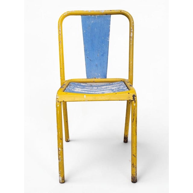 1950s T4 Chairs by Xavier Pauchard for Tolix, 1950s, Set of 3 For Sale - Image 5 of 13