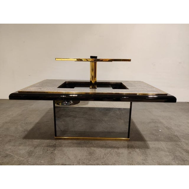 1980s Vintage Hidden Bar Coffee Table from Fedam, 1980s For Sale - Image 5 of 12
