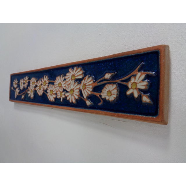 Large studio ceramic wall piece by Svend Åage Jensen for Søholm from the 1960s. Signed AJ on the front. Numbered and...