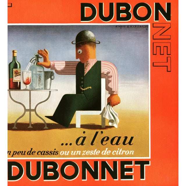 Matted Art Deco Alcohol Aperetif Dubonnet-Am Cassandre | Chairish