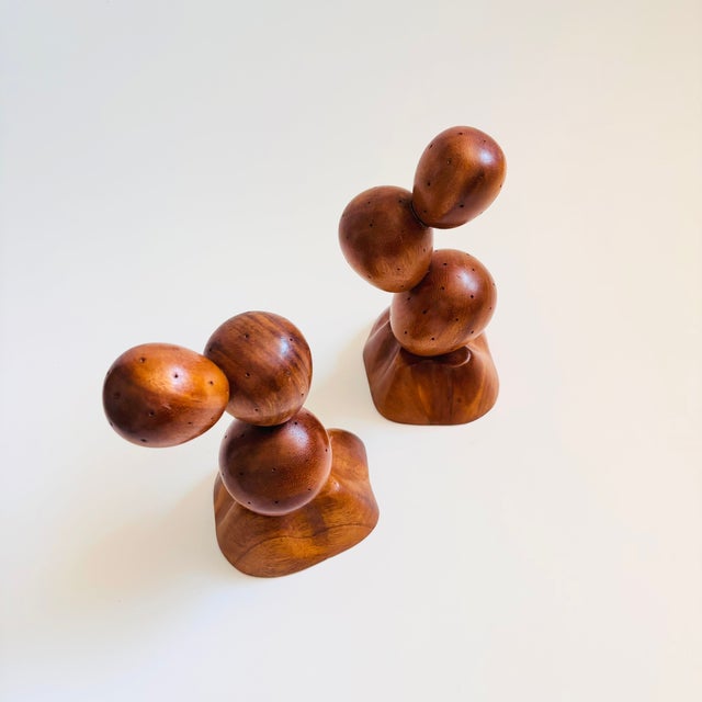 Mid 20th Century Large Wood Cactus Toothpick Holder For Sale - Image 5 of 10