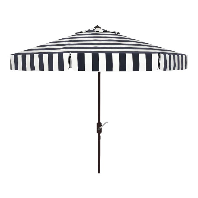 Elsa Fashion Line 11 Ft Umbrell - Black/White For Sale