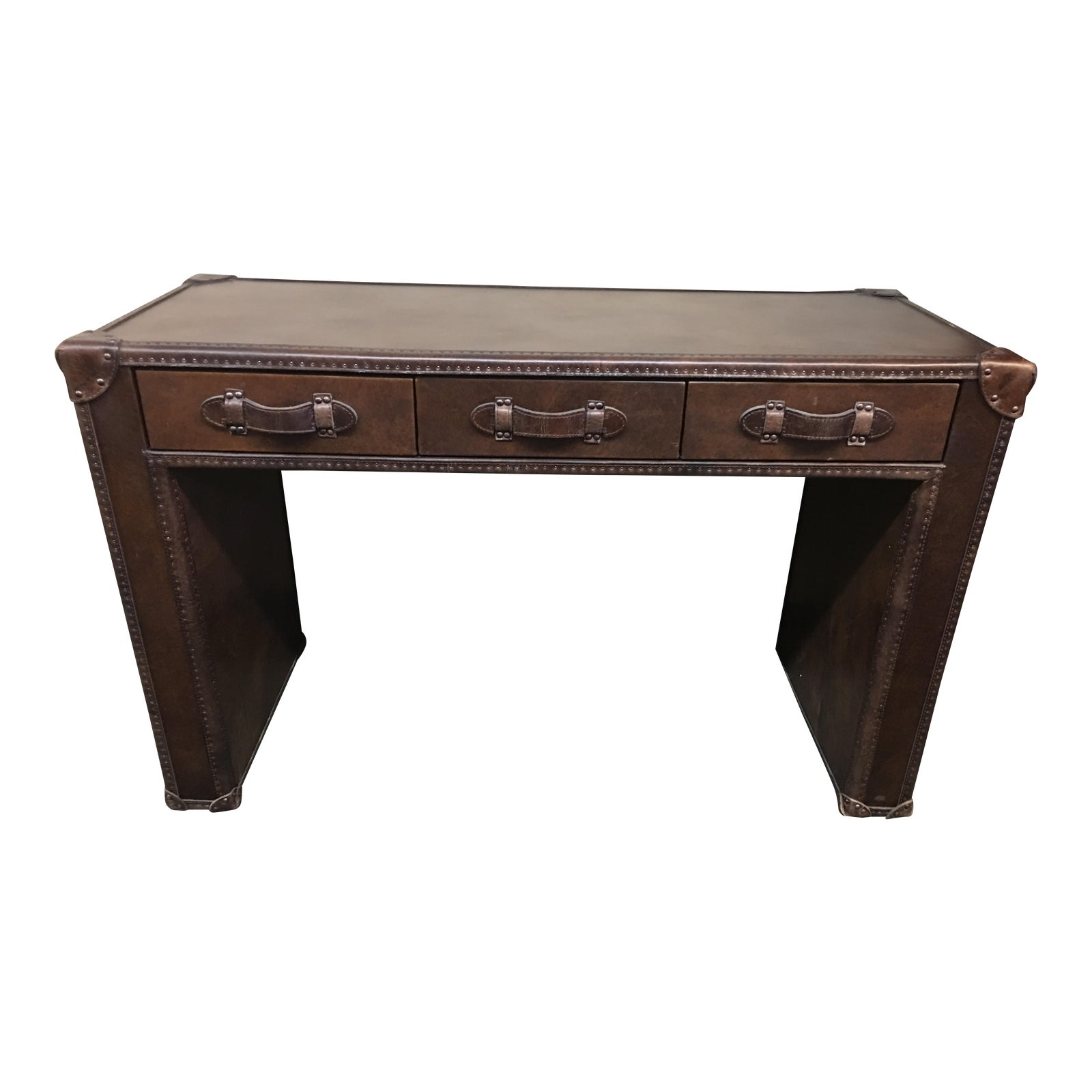 Restoration Hardware Steamer Trunk Desk Chairish