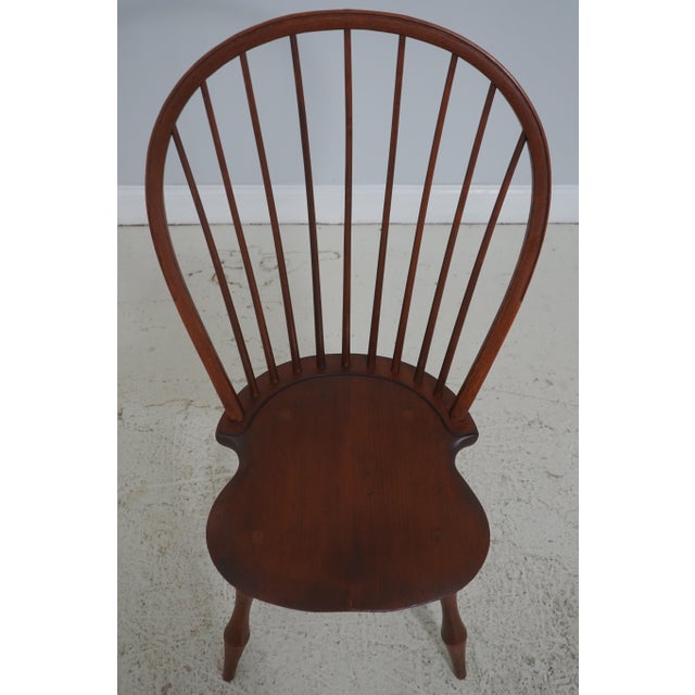 Traditional Set of 6 Dr Dimes Mixed Wood Bow Back Windsor Chairs For Sale - Image 3 of 18