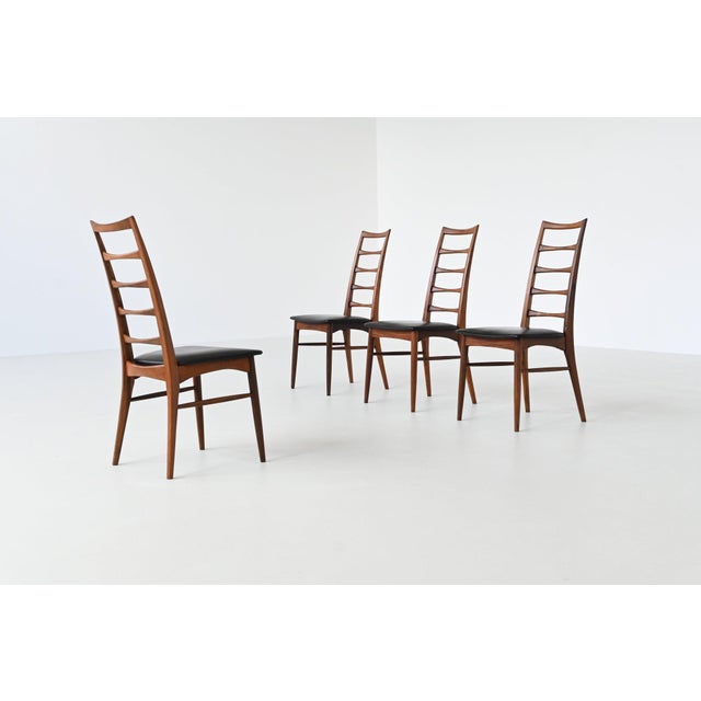 Niels Koefoed Model Lis Dining Chairs in Rosewood by Niels Koefoed for Koefoeds Møbelfabrik, 1960s, Set of 4 For Sale - Image 4 of 18