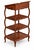 1980s Baker Furniture McMillen Coll. Mahogany & Leather Bookstand Lectern Shelf Etagere For Sale - Image 5 of 7