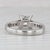 2010s 1.30ctw Diamond Engagement Ring Platinum Vs1 H Gia Size 6 Cathedral Band For Sale - Image 5 of 8