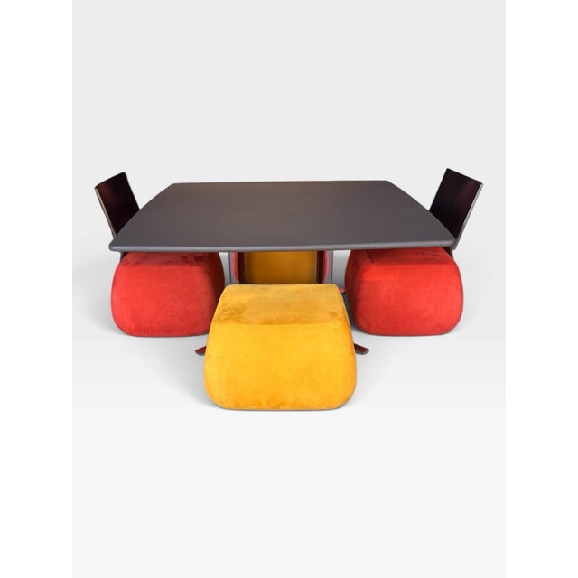 Pascal Mourgue Design for Ligne Roset "Tazia" 8 Piece Dining or Lounge Set - 2 Tables, 2 Chairs With Back and 4 Without. For Sale - Image 10 of 12