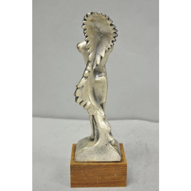 Vintage 1960s Popai Oma Store Display Award Trophy Native American Chief Figure For Sale - Image 12 of 15