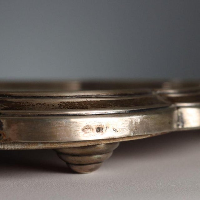 Mirrored Tray with Silver Frame For Sale - Image 6 of 8