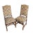 Set of 6 French Louis XIV Os De Mouton Dining Chairs, Circa 1940s – Walnut Frames With Flame Stitch Upholstery For Sale In Austin - Image 6 of 9