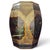 Mid 20th Century Unusual Kitten & Goldfish Octagonal Rice Barrel Hand-Painted Lacquer Wood 17.5" For Sale - Image 16 of 18