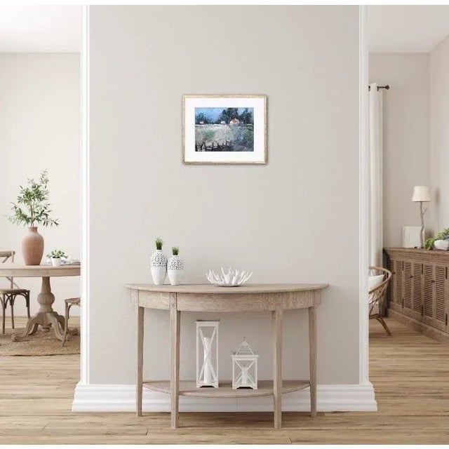 Contemporary Quiet Places & Journeys — Mendocino Farm (Original Oil Landscape) For Sale - Image 3 of 7