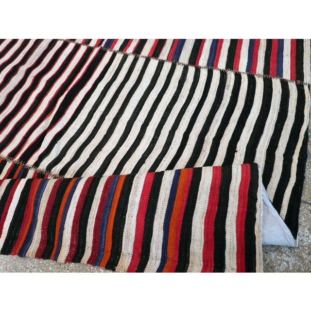 Textile Galerie Shabab Collection Mid-20th Century Persian Flatweave Kilim Accent Rug For Sale - Image 7 of 8