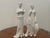Early 20th Century Pair of Unsigned Art Deco Porcelain French Woman Figurine For Sale - Image 5 of 6
