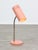 Beige Mid-Century Modern Italian Gooseneck Table Lamp in Salmon and Chrome For Sale - Image 8 of 13