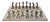 Steel and Brass Chess Set from Italfama, 1970, Set of 33 For Sale