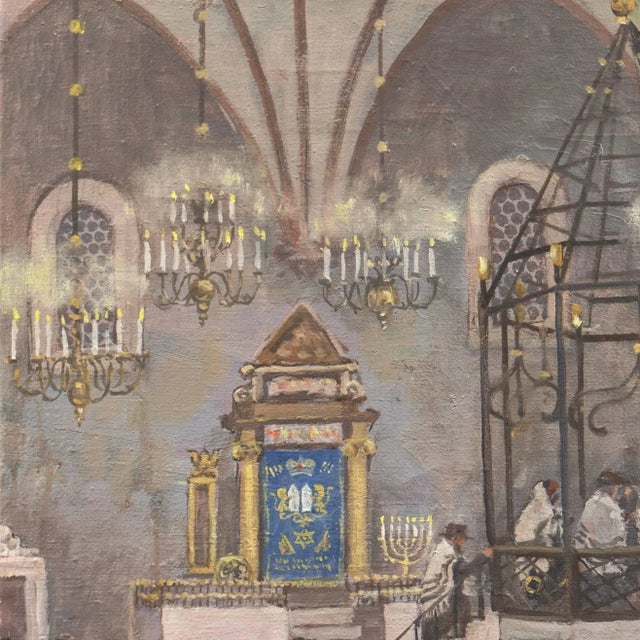 'Polish Orthodox Judaica' by Mieczyslaw Watorski, Circa 1950 For Sale - Image 4 of 10
