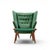 Hans Wegner for AP Stolen AP19 Mid Century Papa Bear Chair and Ottoman The chair measures: 36.25 wide x 36 deep x 39 high,...