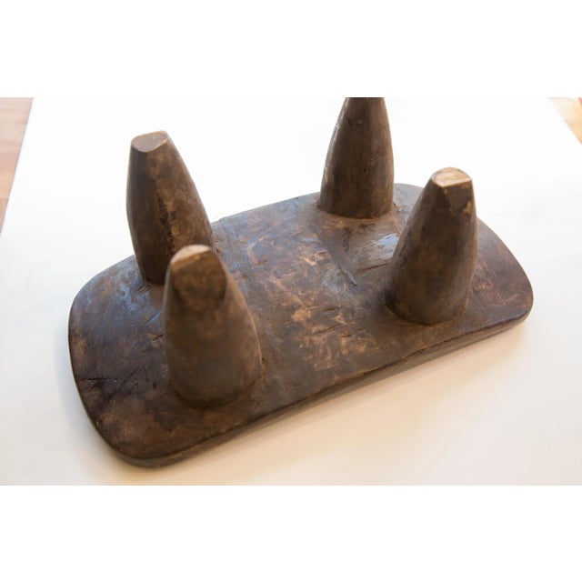 Wood Vintage African Senufo Wood Milk Stool For Sale - Image 7 of 8