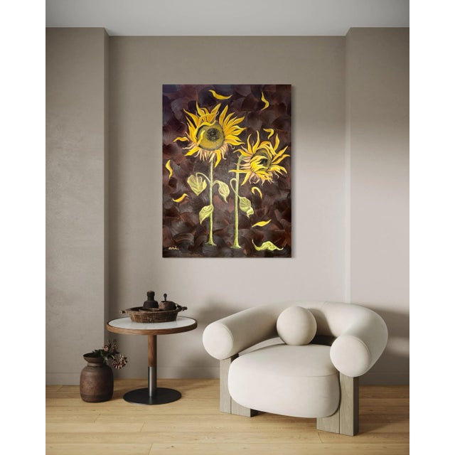 Brown Still Reaching - Original Oil Painting by Ari Chambers For Sale - Image 8 of 9