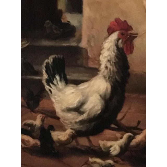 Interior Scene Painting, Belgian School, 2005, Oil on Canvas, Framed For Sale - Image 6 of 11