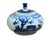 1990s Tiny Small Blue White Oriental Graphic Porcelain Jar For Sale - Image 5 of 8