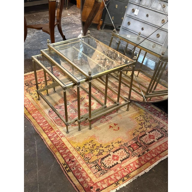Mid 20th Century Set of Three Vintage Italian Nesting Tables For Sale In Dallas - Image 6 of 7