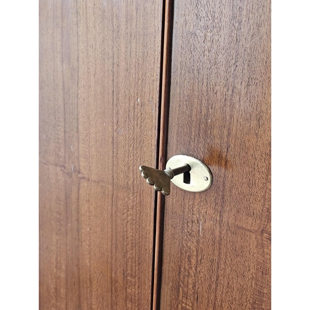 Vintage Italian Teak Wardrobe, 1960s For Sale - Image 9 of 12