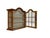 Vintage Walnut and Glass Wall Hanging Display Cabinet, 1950s For Sale - Image 4 of 12