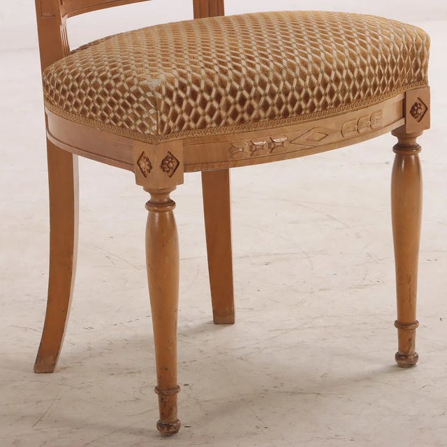 Wood Set of Eight French Directoire Style Dining Chairs, C. 1950 For Sale - Image 7 of 7