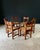 Brutalist Rustic Oak and Rush Dining Chair Set, Belgium, 1960s, Set of 6 For Sale - Image 6 of 18