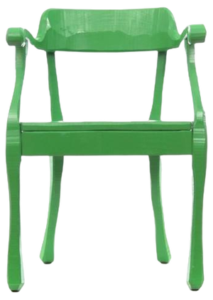 Vintage Green Side Chair