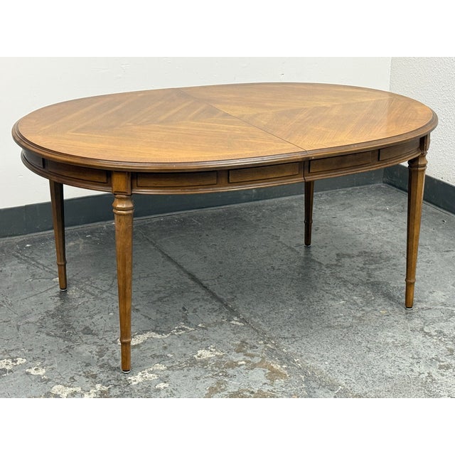 Drexel Drexel Esperanto Extension Dining Table, Mid 20th Century. For Sale - Image 4 of 12