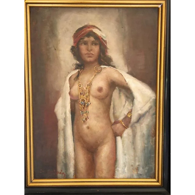 Josef Svoboda, Algerian Female, 1920s, Oil, Framed For Sale - Image 4 of 11